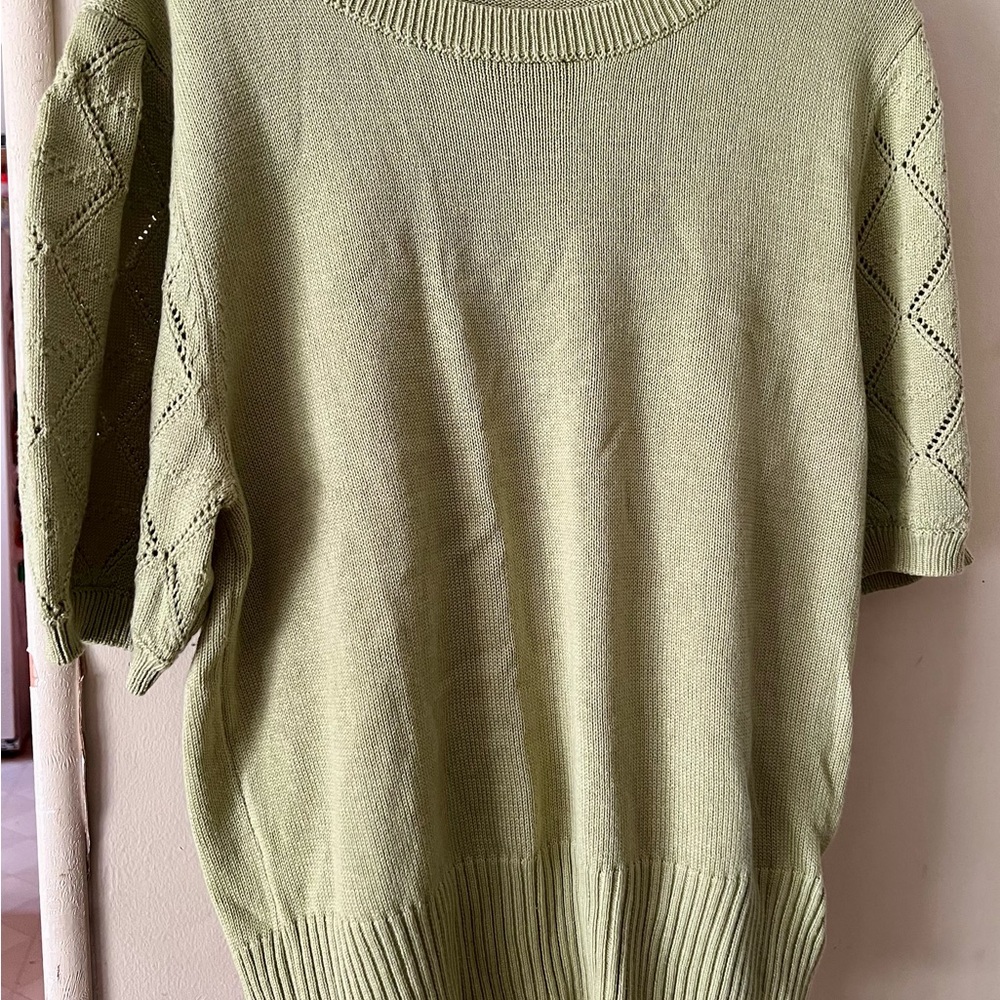 Olive Green Women's Sweater Medium New